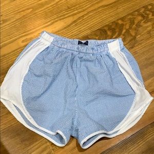 Lauren James seersucker shorts